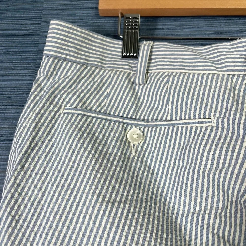 Polo Ralph Lauren Suffield Fit Seersucker Shorts Men's Size 40 Blue White Stripe